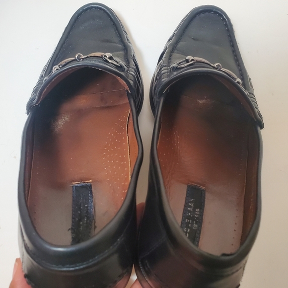 Cole Hann Black Leather Horse bit Loafers Pinch Gotham 8.5 Men\'s Made In India